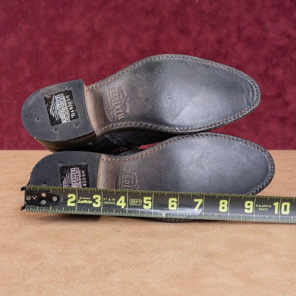 Bed Stu Women Chelesa Black Rustic Leather Western Boots size 6.5 - Picture 5 of 9